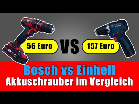 Bosch GSR 12V-35 vs Einhell TC-CD 18/35 - teuer vs billig 💸